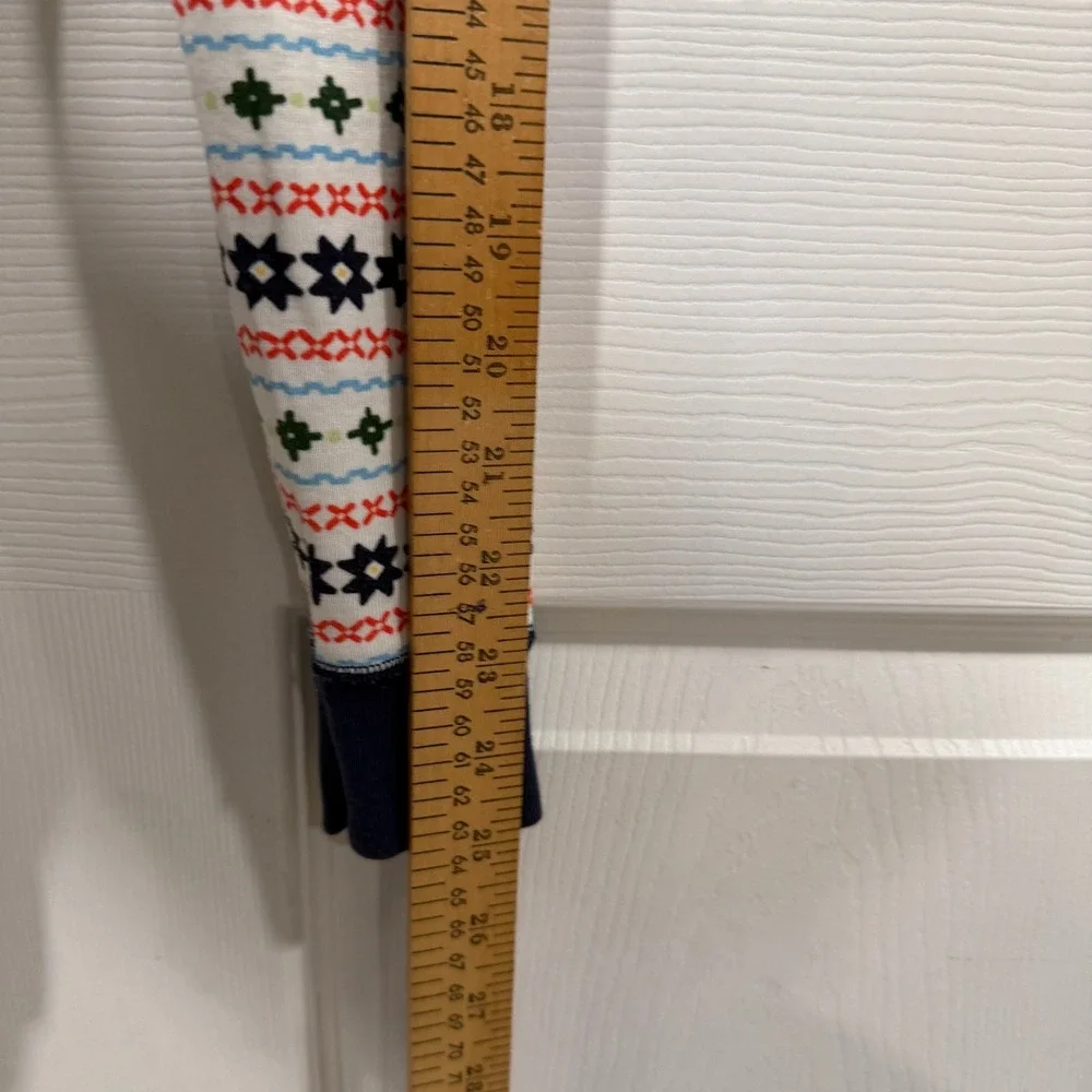 Hanna Andersson Organic Cotton‎ Fair Isle Pajamas Kids Size 3 90cm Snug Fit